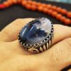 Серебряное кольцо с дендритовым агатом «Шаджар» для мужчин, Фатима