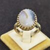 Серебряное кольцо с дендритовым агатом «Шаджар» для мужчин, Нима