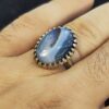 Серебряное кольцо с дендритовым агатом «Шаджар» для мужчин, Нима