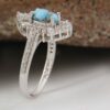 Серебряное кольцо с турквенитом из Нейшабура