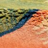 Подлинный минималистичный персидский ковер Габбе - С каймой, Зеленый, Шерсть