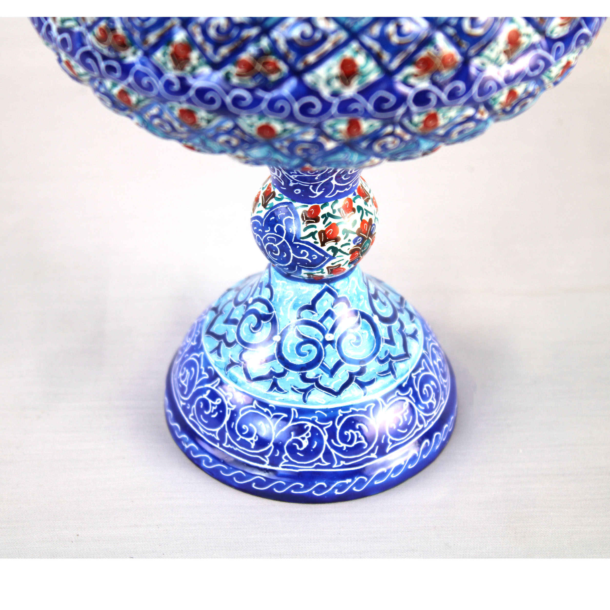 Медная сахарница «Минакари Шамс» (синяя)