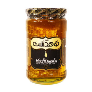 Натуральный иранский мед с сотами — горы Кухдашт (850 г)