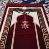 Малиновый бархатный молитвенный ковер «Саджада»