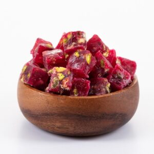 Лукум с гранатовым вкусом и фисташками — 500 г