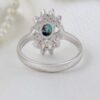 Персидское серебряное кольцо с бирюзой из Нейшабура, ручная работа
