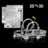 3D металлическая головоломка — американские горки