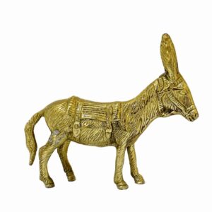 Латунная фигурка ослика — деревенский шарм