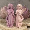 Ручная скульптурная свеча с ангелом для подарка и декора