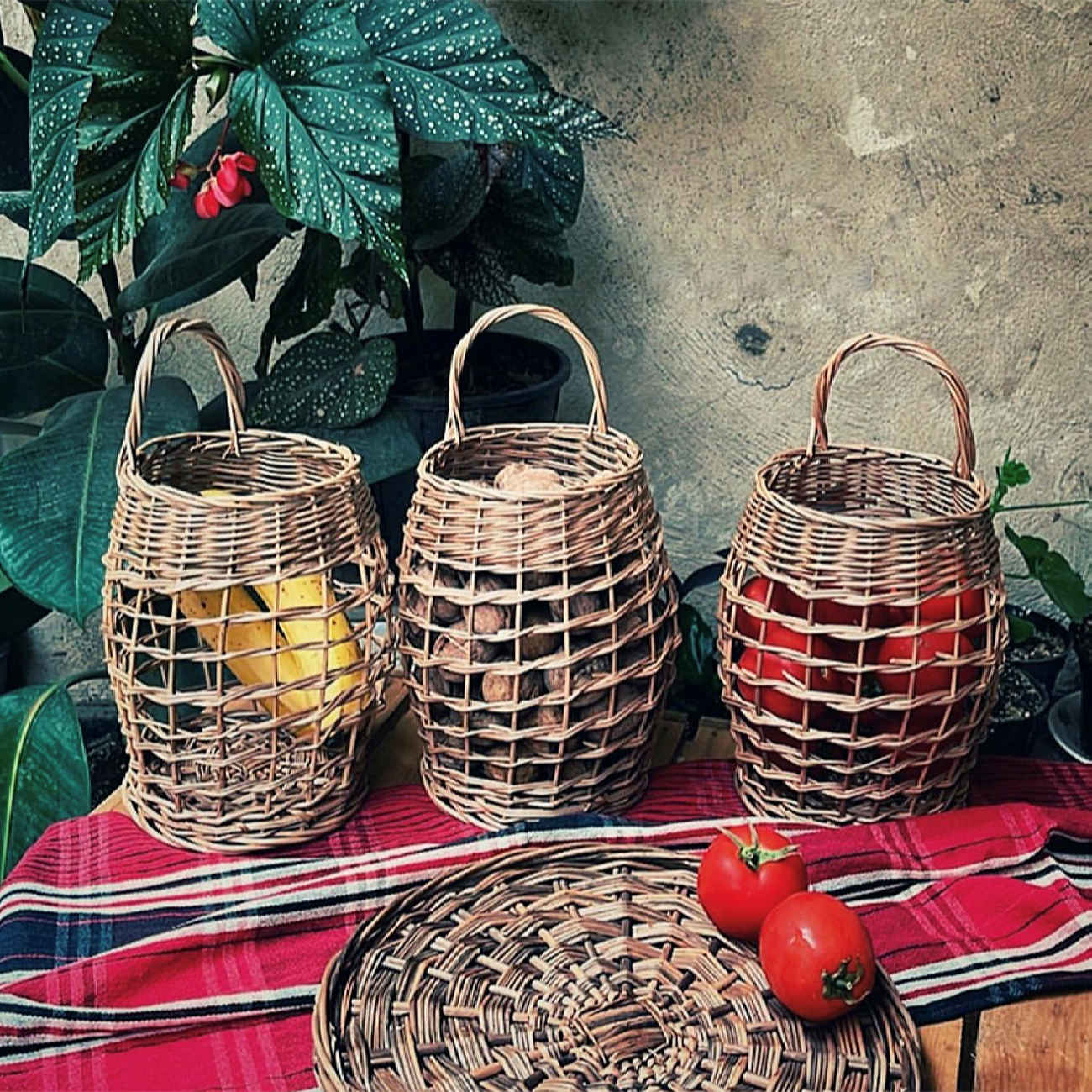 Плетёная корзина из ивового прута, модель «Марвар»