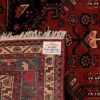 Персидский ковер ручной работы (Хамадан, геометрический медальон Лачак-Торандж) — красная шерсть