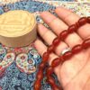 Агатовая чётка для молитвы, 33 бусины, «Тасбих Красный II»