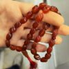 Мусульманские четки из красного агата (33 бусины)