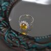 Помолвочное серебряное кольцо «Самин» с желтым цитрином