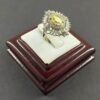 Серебряное кольцо with желтым цитрином для женщин Армахан