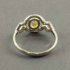 Серебряное кольцо с желтым цитрином для женщин Каманд