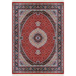 Персидский ковер ручной работы (Хой, узор «Риз Махи») — красная шерсть