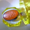 Мужское серебряное кольцо с агатом, элегантный дизайн