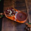 Овальный медный поднос «Модже», ручная ковка