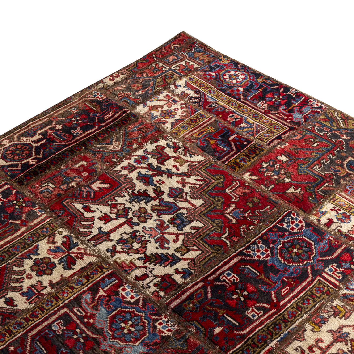 Винтажный прямоугольный ковёр-пэчворк (Area Rug)