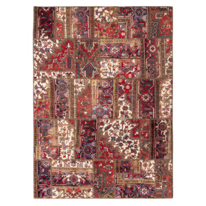 Винтажный прямоугольный ковёр-пэчворк (Area Rug)