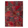Большой красный ковёр в технике пэчворк (Area Rug)