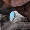 Серебряное кольцо с бирюзой Нейшабура, ручная работа AM_4091