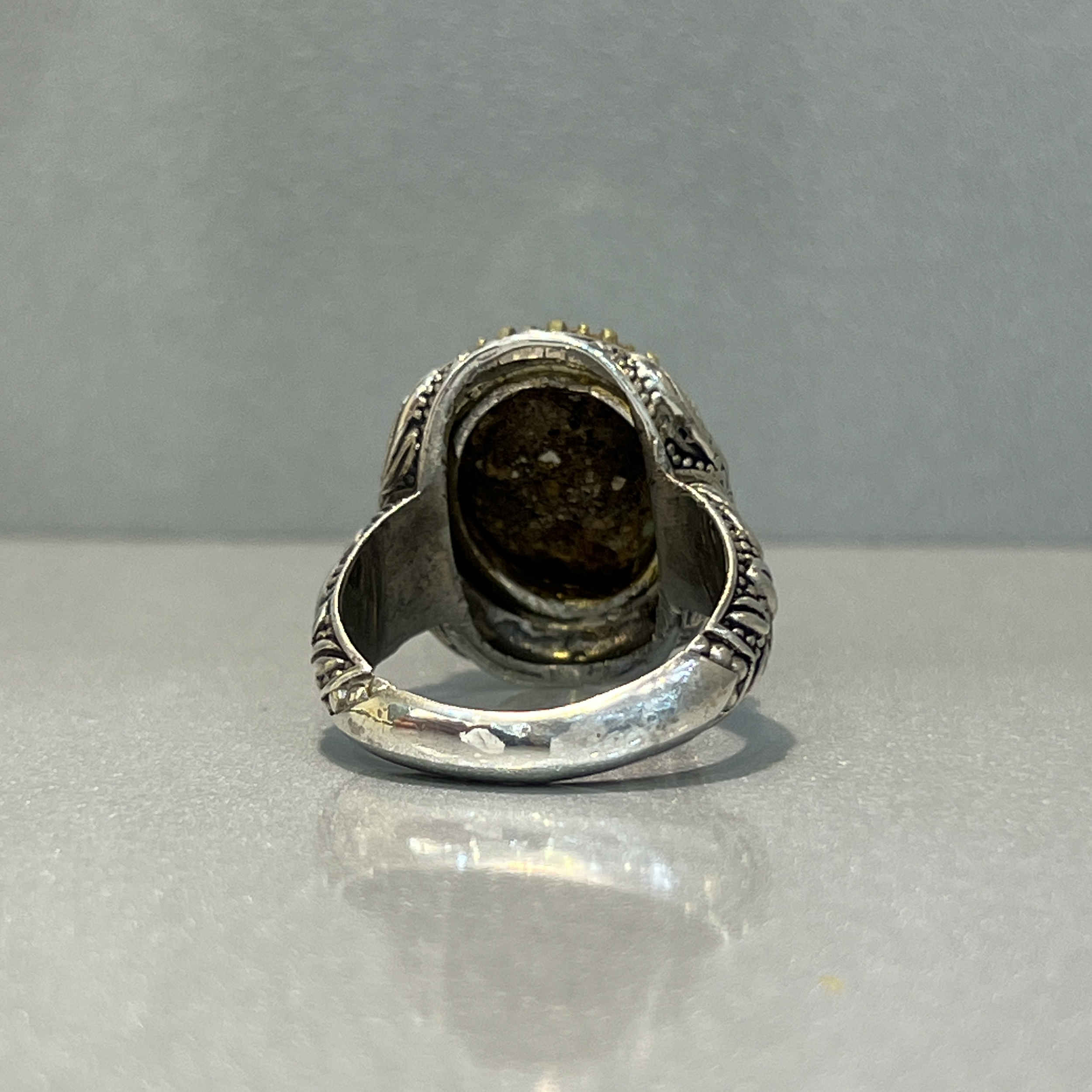 Серебряное кольцо с бирюзой из Нейшабура (92-2)