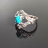 Серебряное кольцо с бирюзой Нейшабура для женщин