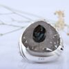 Серебряное кольцо с бирюзой Нейшабур (Серия III)