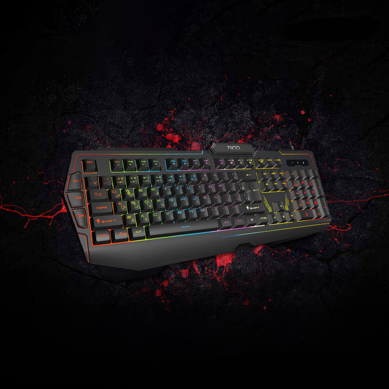 Игровая клавиатура Tesco с персидскими клавишами TK 8121