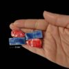 Керамические серьги ручной работы, геометрический узор