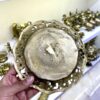 Латунная тарелка Каламзани с виноградным орнаментом