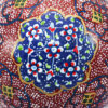 Декоративное страусиное яйцо с росписью (Красное)