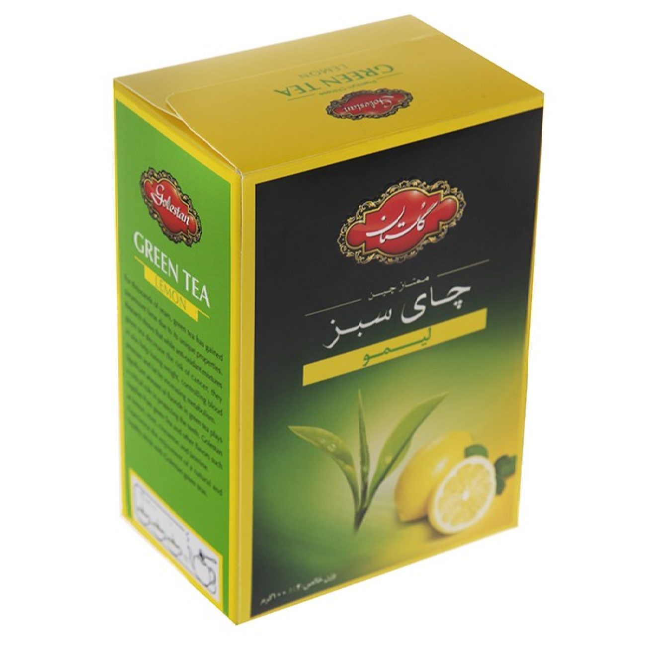 Зелёный чай Golestan с лимоном — 100 г (7 шт.)