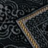 Исламский бархатный молитвенный коврик с подкладкой, чёрный