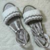 Плетеные сандалии макраме (Коричневый)