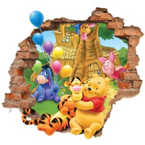 3D наклейка на стену «Винни-Пух и друзья»