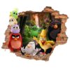 Детская 3D наклейка на стену «Angry Birds»