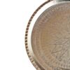 Винтажный персидский медный поднос - Традиционный кованый дизайн с ручной гравировкой