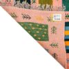 Персидский ковер Кашкули Габбе - Геометрический, Розовый, Шерсть, Ручная работа