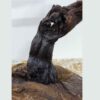 Рустикальная деревянная настольная лампа в форме ствола дерева, вдохновленная Ираном – Декор ручной работы