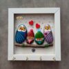 Ключница «Совиная семья» (инкрустация камнем)