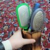Деревянная подставка для кистей из натурального дерева