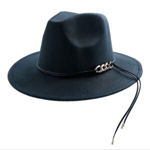 Мужская шляпа Fedora (темно-синяя)