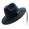 Мужская шляпа Fedora (темно-синяя)
