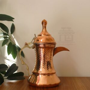 Медный кофейник «Даллах» для приготовления кава и арабского кофе, кованый, модель «Бита»