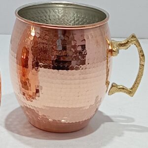 Персидская медная кружка с ручкой для холодных напитков, модель «Яс»