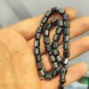 Исламские чёрные чётки из гематита, 33 бусины
