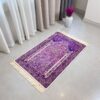 Фиолетовый мягкий коврик из полиэстера